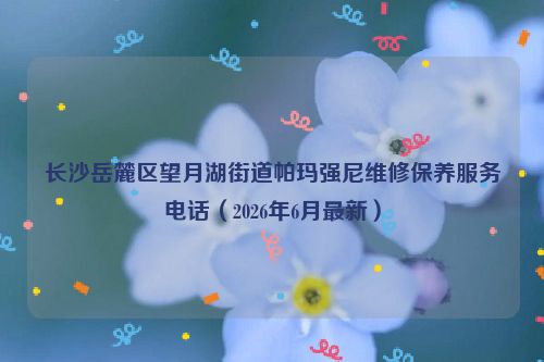 长沙岳麓区望月湖街道帕玛强尼维修保养服务电话（2026年6月最新）