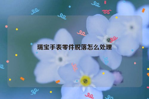 瑞宝手表零件脱落怎么处理