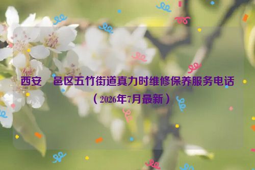 西安鄠邑区五竹街道真力时维修保养服务电话（2026年7月最新）