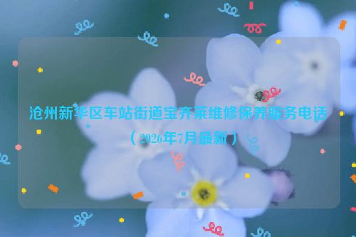 沧州新华区车站街道宝齐莱维修保养服务电话（2026年7月最新）