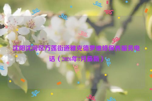沈阳沈河区万莲街道雅克德罗维修保养服务电话（2026年7月最新）