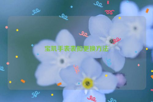 宝玑手表表扣更换方法