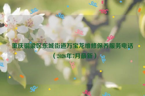 重庆铜梁区东城街道万宝龙维修保养服务电话（2026年7月最新）