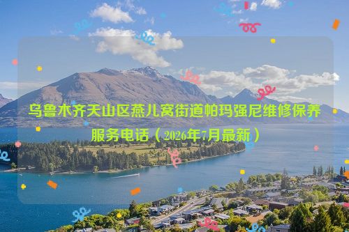 乌鲁木齐天山区燕儿窝街道帕玛强尼维修保养服务电话（2026年7月最新）