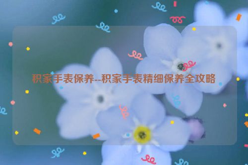 积家手表保养--积家手表精细保养全攻略