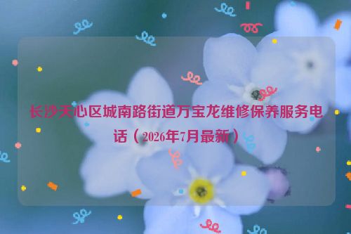 长沙天心区城南路街道万宝龙维修保养服务电话（2026年7月最新）