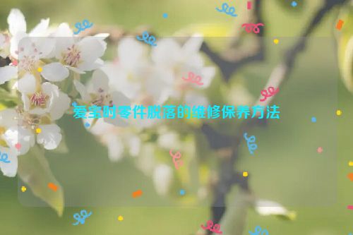 爱宝时零件脱落的维修保养方法