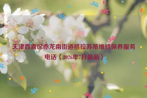 天津西青区赤龙南街道格拉苏蒂维修保养服务电话（2026年7月最新）