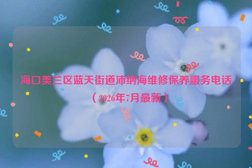 海口美兰区蓝天街道沛纳海维修保养服务电话（2026年7月最新）