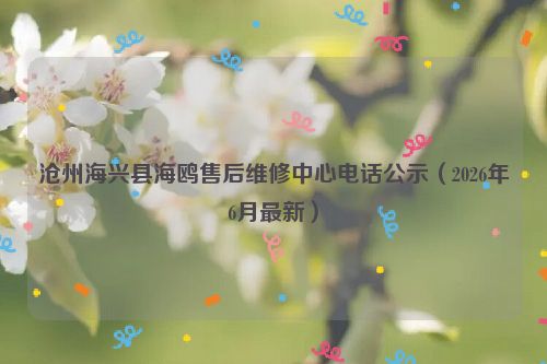 沧州海兴县海鸥售后维修中心电话公示（2026年6月最新）