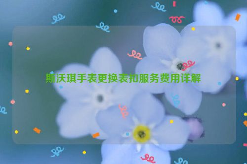 斯沃琪手表更换表扣服务费用详解