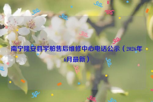 南宁隆安县宇舶售后维修中心电话公示（2026年6月最新）