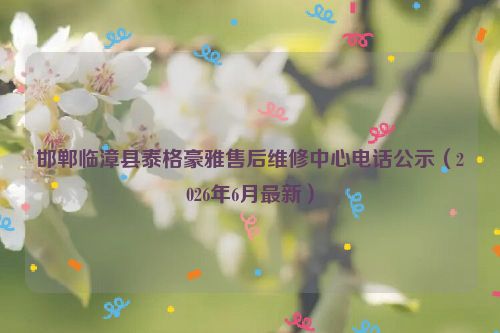 邯郸临漳县泰格豪雅售后维修中心电话公示（2026年6月最新）