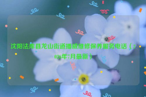 沈阳法库县龙山街道播威维修保养服务电话（2026年7月最新）