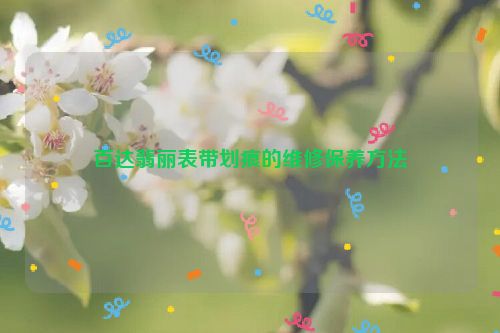 百达翡丽表带划痕的维修保养方法