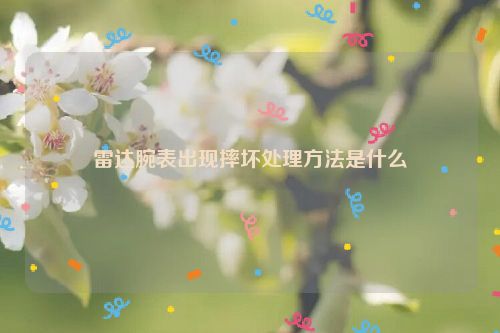 雷达腕表出现摔坏处理方法是什么