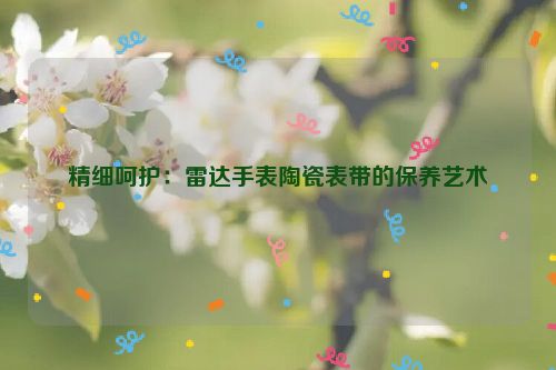 精细呵护：雷达手表陶瓷表带的保养艺术