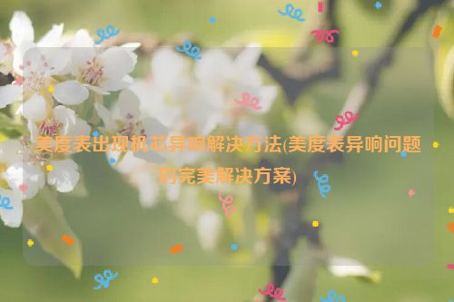 美度表出现机芯异响解决方法(美度表异响问题的完美解决方案)