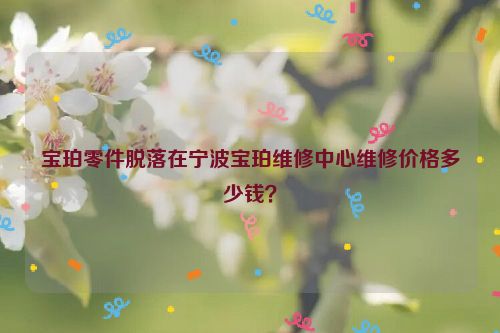 宝珀零件脱落在宁波宝珀维修中心维修价格多少钱?