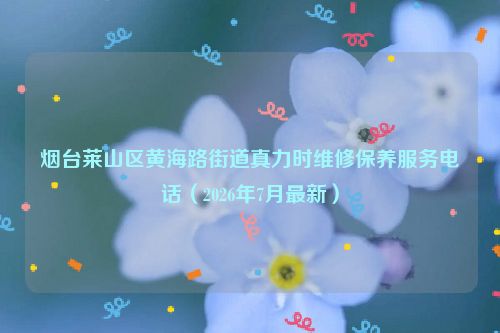 烟台莱山区黄海路街道真力时维修保养服务电话（2026年7月最新）