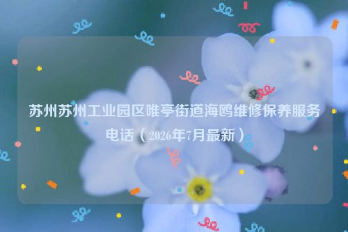 苏州苏州工业园区唯亭街道海鸥维修保养服务电话(2026年7月最新)