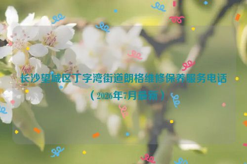 长沙望城区丁字湾街道朗格维修保养服务电话（2026年7月最新）
