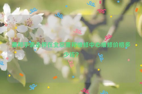 萧邦手表走停在北京萧邦维修中心维修价格多少钱？